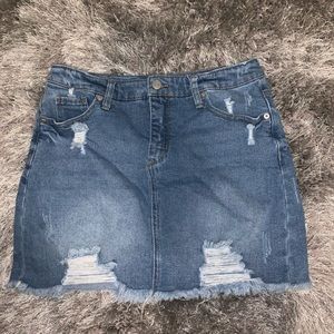 Wild Fable Ripped Denim Skirt